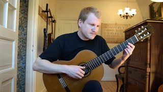 Alborada  Francisco Tarrega Acoustic Classical Fingerstyle Guitar Cover by Jonas Lefvert [upl. by Llecram]