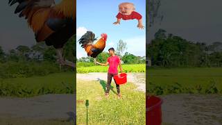 Sep 15 2024 Flying crying babies Catching vs hen parrot amp puppy vs yellow lizard  Funny magic😃🥰😂 [upl. by Urban]