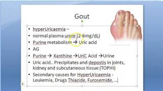 Pharmacology 248 a Anti Gout Drugs Gouty Arthritis HyperUricemia Pharmacology Acute Colchicine [upl. by Eph147]