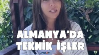 ALMANYADA TEKNİK İŞLER [upl. by Nidia]