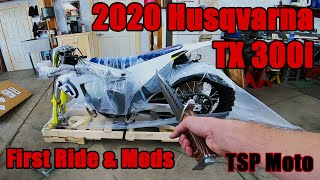 2020 Husqvarna TX 300i First Ride amp Mods [upl. by Paddy]