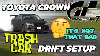 Toyota Crown Athlete Drift Build GRAN TURISMO 7 Lap Setup [upl. by Enirahtac364]