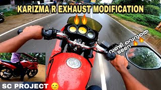 KARIZMA R EXHAUST MODIFICATION 🔥🤩 [upl. by Aklog]