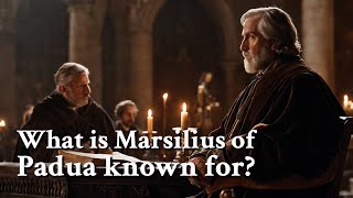 What is Marsilius of Padua known for  Philosophy [upl. by Emanuela652]