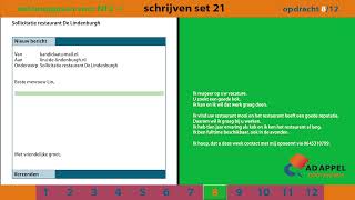 Staatsexamen B1  Examenopgaven Set 21 – Schrijven [upl. by Adrahs]