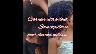 Garnier ultra doux routine soin pour cheveux métisse [upl. by Tessi]