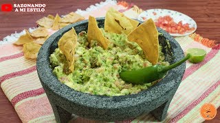 Como hacer un buen Guacamole  Receta en 5 minutos [upl. by Akienahs]