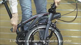 How to fold the DAHON CURL  Compact Folding Bike [upl. by Simona]