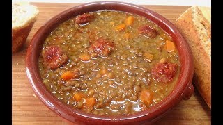 LENTEJAS CON CHORIZO COCINA DE LA ABUELA [upl. by Amliv]