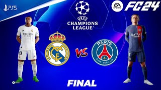 FC 24  Real Madrid vs PSG  UCL Final 2025  Ft Mbappe amp Xavi Simons  PS5™ 4K60 [upl. by Werd330]