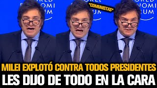 MILEI DIO EL DISCURSO DE SU VIDA ANTE TODOS LOS PRESIDENTES EN DAVOS [upl. by Pellegrini]