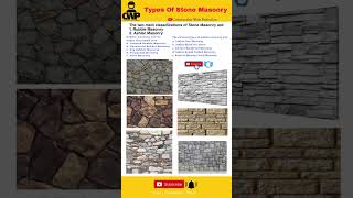 Types Of Stone Masonry [upl. by Arbma889]