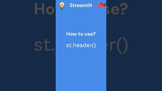 3 Streamlit tutorial St header [upl. by Astraea]