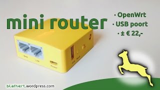 GLMT300 minirouter met openwrt USB demonstratie [upl. by Valentina]