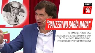 quotPanzeri no sabía nadaquot el Bambino Pons y su contundente crítica al histórico periodista deportivo [upl. by Jenne]