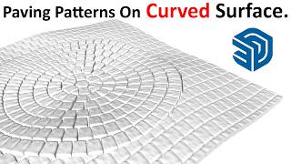 Modeling Radial Paving Pattern In SketchUp [upl. by Mallis]