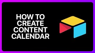 How To Create Content Calendar In Airtable Tutorial [upl. by Durrej]