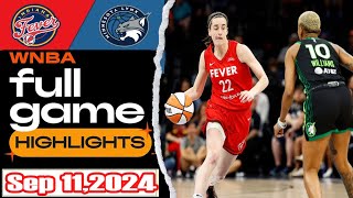 Minnesota Lynx vs Indiana Fever FULL GAME HIGHLIGHTS  September 11 2024 Women’s Basketball [upl. by Hopfinger200]