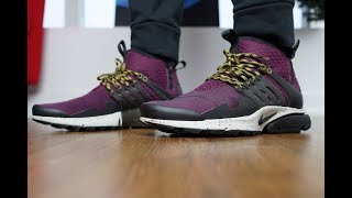 NIKE AIR PRESTO MID UTILITY MID  ON FEET BETTER THAN ACRONYM [upl. by Arised]