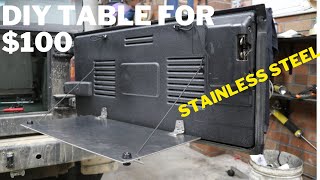 Jeep TJ build DIY TAILGATE TABLE JEEP TJ Wrangler [upl. by Auqinahc]