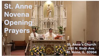 2024 St Anne Novena Opening Prayers [upl. by Aruasi]