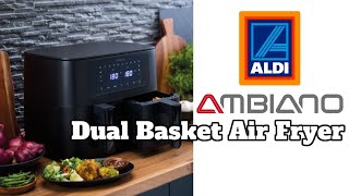 Aldi Dual Zone Air Fryer XXL  Two Meals at Once [upl. by Nawotna481]