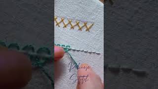 HOW TO Pekinese Stitch stitchday slowstitch embroidery shorts [upl. by Pattie520]