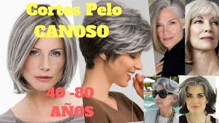 ☆☆CORTES DE PELO 2020☆☆Mujer PELO CANOSO 4080CORTES DE CABELLO [upl. by Rodd609]