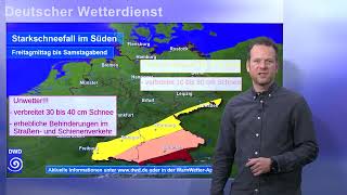 01122023 Unwetterinformation  Deutscher Wetterdienst DWD [upl. by Martainn]