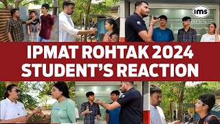 Students Reaction from IPMAT Rohtak 2024 Exam Centers  Sanika Mate [upl. by Lesiram]