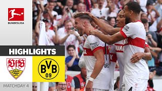 VfB FINISHES OFF Dortmund  VfB Stuttgart  Borussia Dortmund 51  Highlights  Matchday 4 [upl. by Latihs]