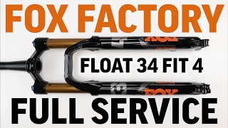 Fox Factory Series Float 34 FIT4 2021 fork FULL Service guide for beginners Long but SUPER detailed [upl. by Gnil]