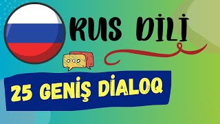 🇷🇺 Rus dilində 25 DİALOQ [upl. by Korwun]