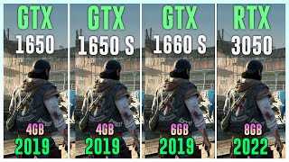 GTX 1650 vs GTX 1650 Super vs GTX 1660 Super vs RTX 3050  Test in 12 Games [upl. by Ramirolg838]