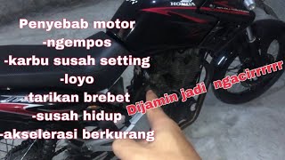 CARA MENCARI TITIK TOP CB GL MP TIGER penyebab motor ngempos [upl. by Euqilegna]