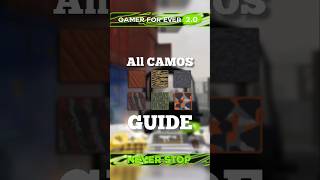 The SECRET Behind UNLOCKING All CAMOS  COD Mobile TIPS amp TRICKS codm codmobile GamerForEver [upl. by Eruza458]