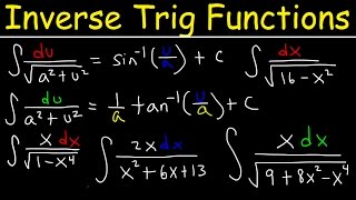 Integration into Inverse trigonometric functions using Substitution [upl. by Cressida]