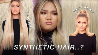 HONEST LULLABELLZ SYNTHETIC HAIR EXTENSIONS REVIEW  JANELLE RAE [upl. by Aholla]