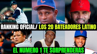 CONOCES LOS 20 MEJORES BATEADORES LATINO DE TODOS LOS TIEMPOS EN MLB [upl. by Burnham253]