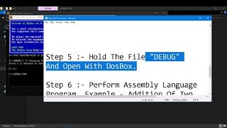 How To Run Debug Command Assembly Language Using DOSBOX Cmd in Any Window OS  Easy  100 Work [upl. by Carmon]