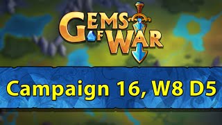 ⚔️ Gems of War Campaign 16 Week 8 Day 5  Bounty Hunter Bright Forest ⚔️ [upl. by Orvil672]