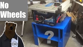 Wheelless Mobile Base DIY Table Saw Version [upl. by Hcone]