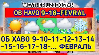 Uzbekistan Ob havo Tashkent Fevral oyi weather uzbekistan tashkent [upl. by Alleuqcaj980]