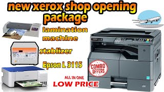 low prize combo xerox machine and accessorieslamitorstablizercopier tech tamil [upl. by Nnylav]