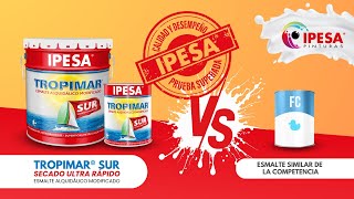 Calidad IPESA Prueba Superada TROPIMAR SUR supera al esmalte más vendido de la competencia [upl. by Siramad]