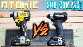 Best Compact Impact Driver Tool Test  Makita XDT15 VS DeWalt DCD809 [upl. by Meingoldas]