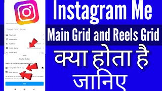 Instagram Me Main Grid And Reels Grid Kya Hota Hai [upl. by Chill]