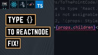 React Native TypeScript Error  Type  is not assignable to ReactNode FIX [upl. by Abran]