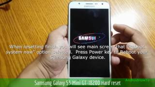 Samsung Galaxy S3 Mini GTI8200 Hard reset [upl. by Harriott]