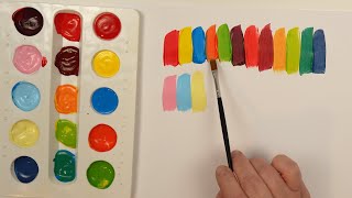 Learn Colors with Paint  Color Mixing for Children and Toddlers  Colors for Children and Toddlers [upl. by Treb]